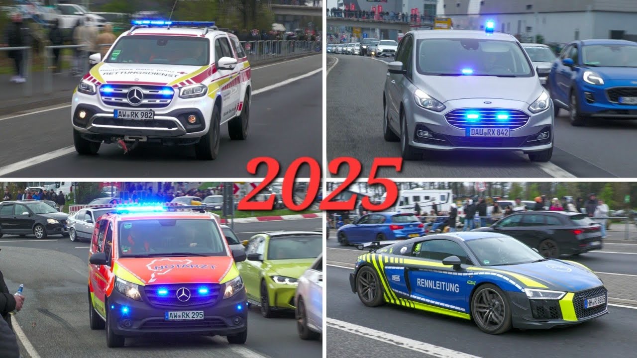 [Carfreitag Nürburgring] Einsatzfahrten Polizei & Rettungsdienst + Carshow