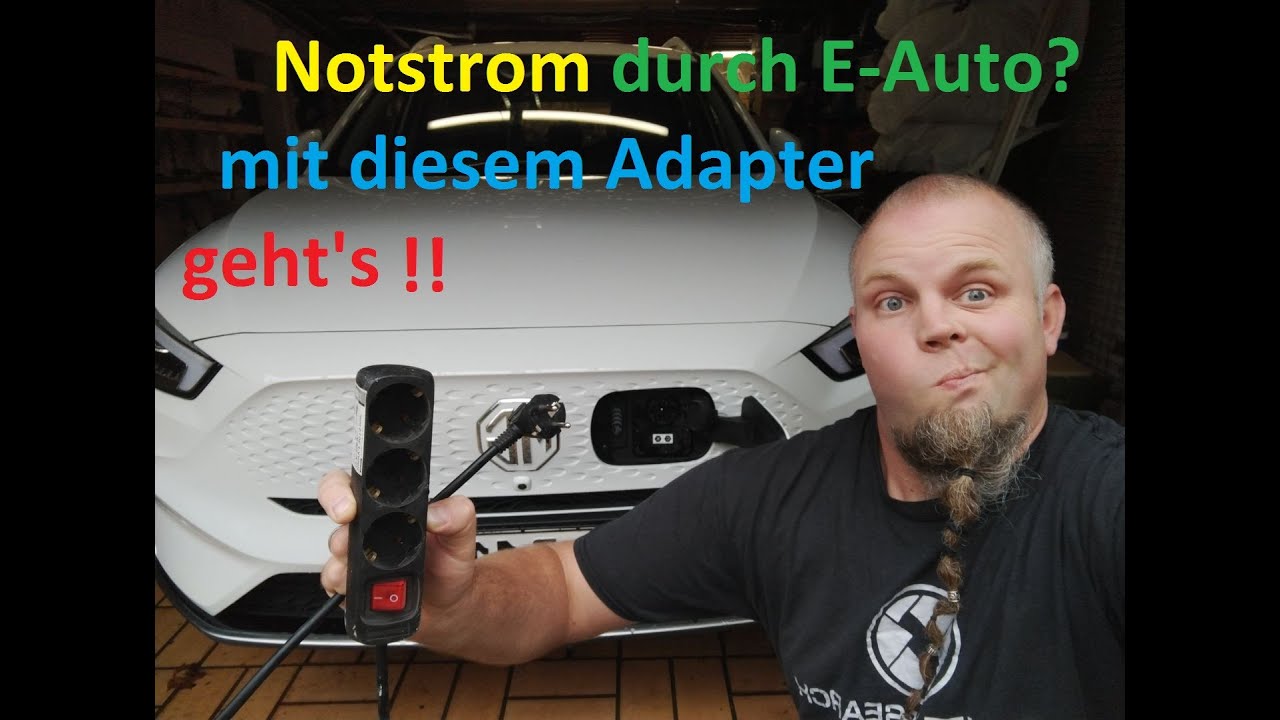 V2L Adapter selbst bauen - MG Elektroauto für Notstrom nutzen