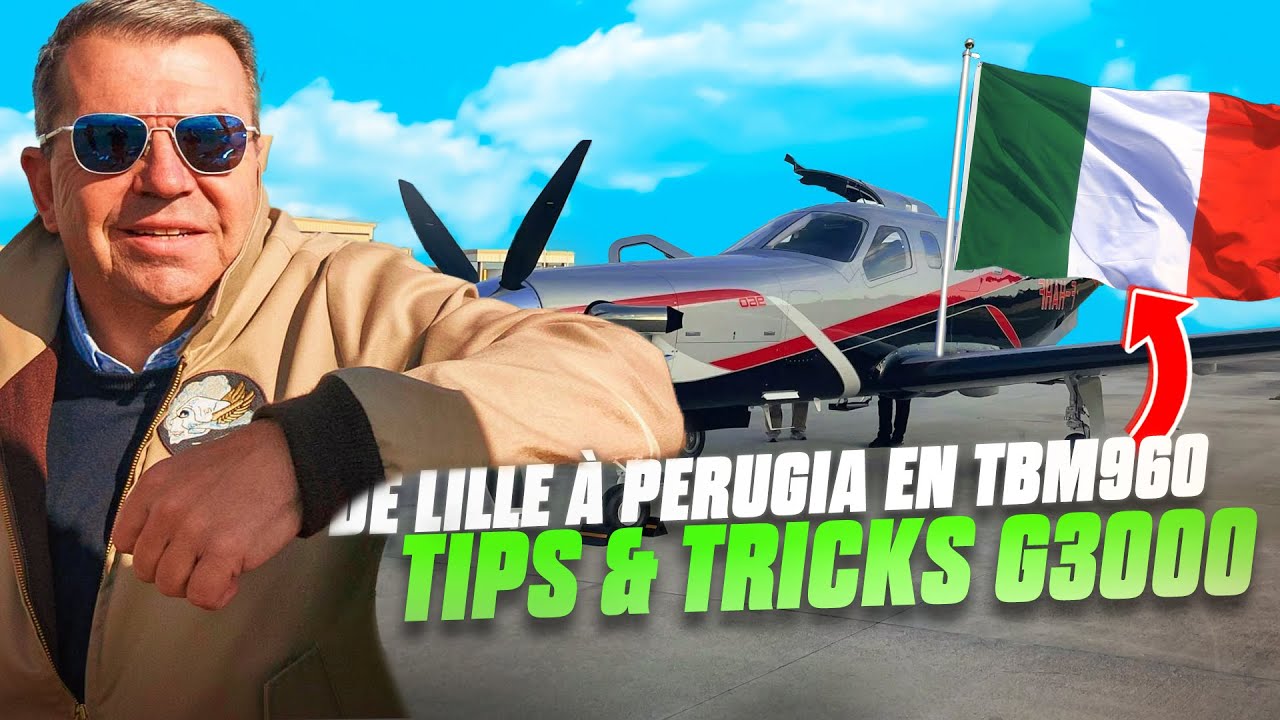 En TBM 960 a (5.000.000$) Entre Lille et Perugia #vlog #aviation #travelvlog #boeing #flight