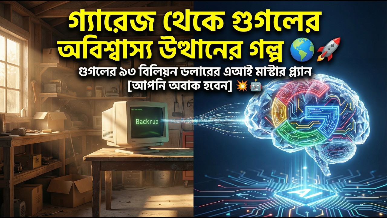 গুগলের গল্প: একটি গ্যারেজ থেকে কৃত্রিম বুদ্ধিমত্তার (AI) সাম্রাজ্য
