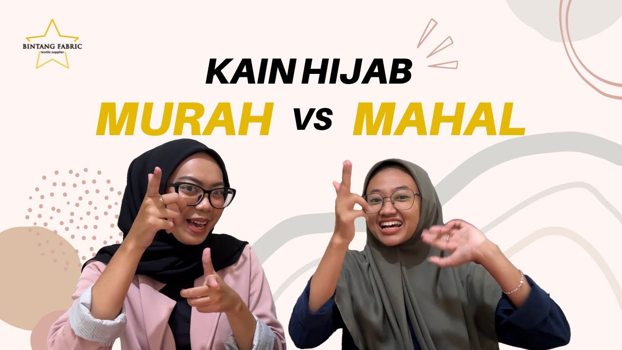 Bahan Kain Hijab Murah vs Mahal (Polycotton vs Paris Premium) [Review Kain ep3]