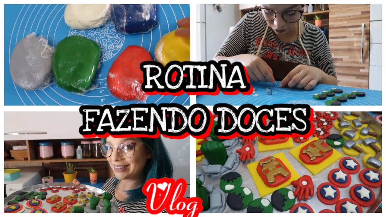 FAZENDO DOCES POR ENCOMENDA - TEMA VINGADORES - VLOG (PARTE 2)