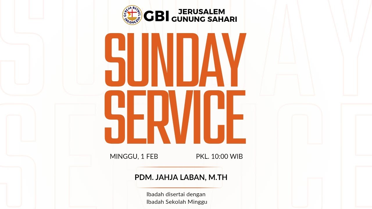 IBADAH MINGGU  //  01 - 02 - 2026