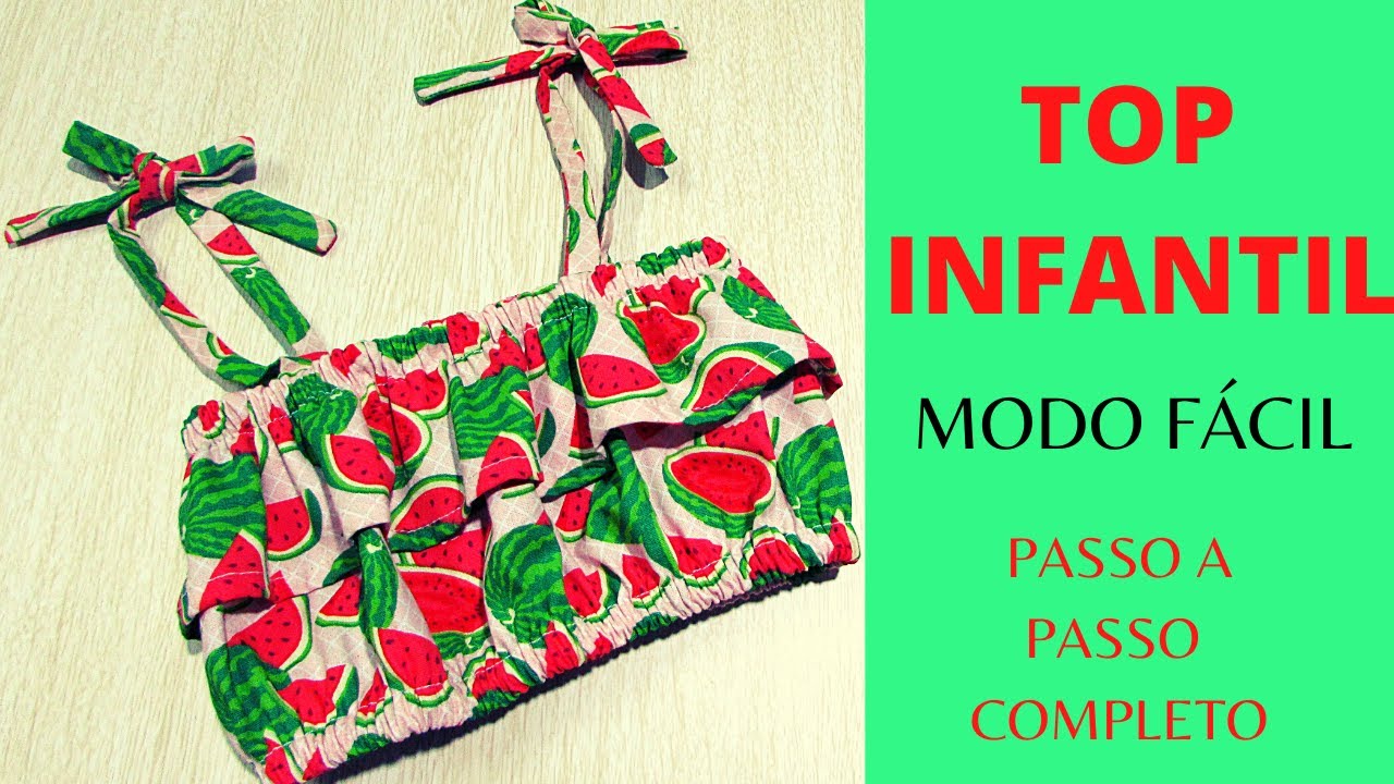 TOP INFANTIL PASSO A PASSO /MODO FÁCIL