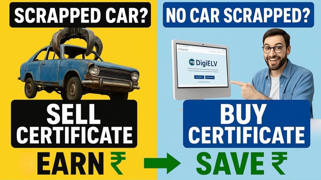 Scrap Certificate Bechkar Paisa Kamao! DigiELV Explained | Legal Way to Sell Scrapping Certificate