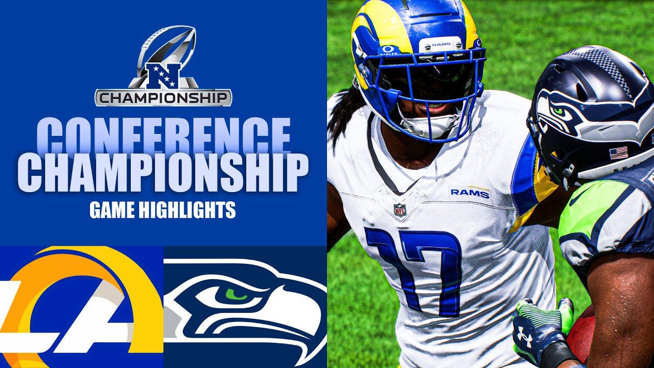 Rams vs. Seahawks NFC Championship - Madden 26 Simulation Highlights