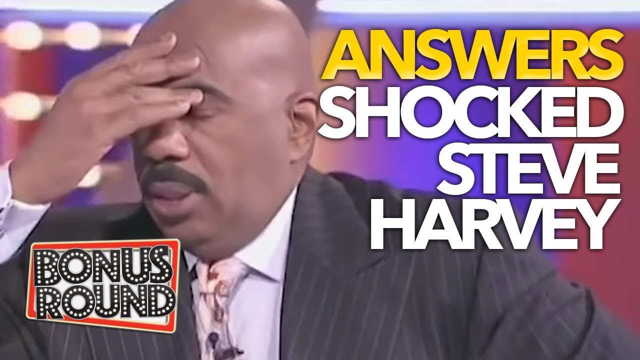 SURPRISING ANSWERS THAT SHOCKED STEVE HARVEY | Family Feud USA