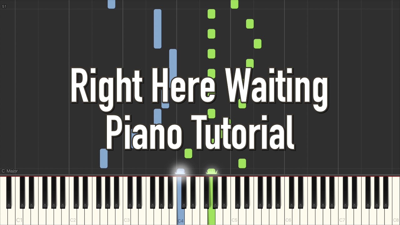 Richard Marx - Right Here Waiting [Piano Tutorial] (Synthesia)