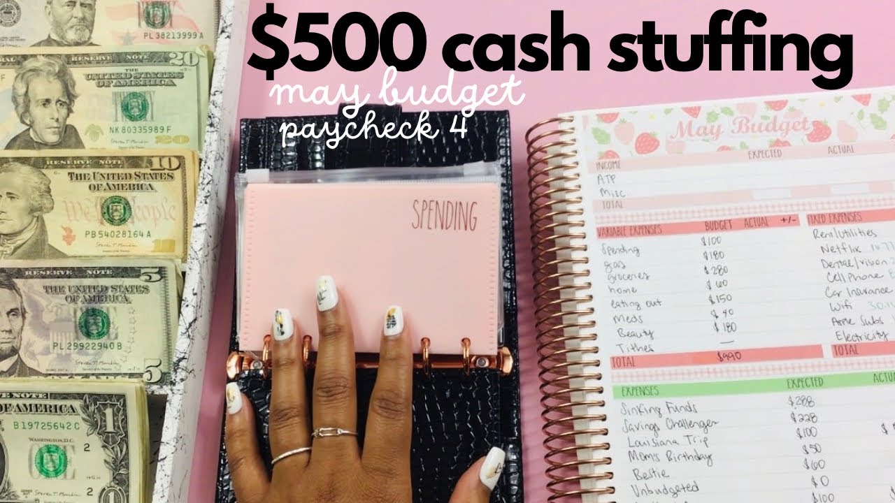 LOW CASH ENVELOPE STUFFING 2024 | Paycheck Cash Stuffing | SAVINGS CHALLENGE STUFFING | May #4