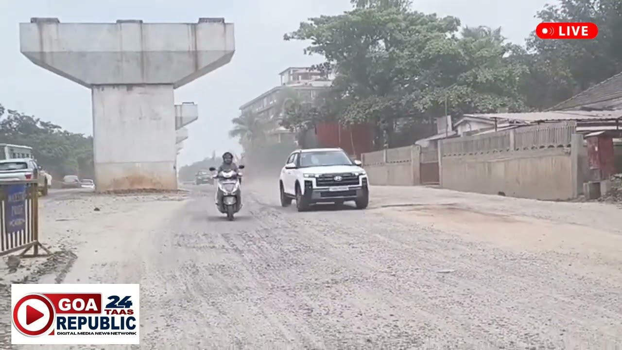 #shockingtruth 😱Roads Choked with Dust Clouds in #Porvorim! Public Faces Health Hazard Daily 🚧😷 
