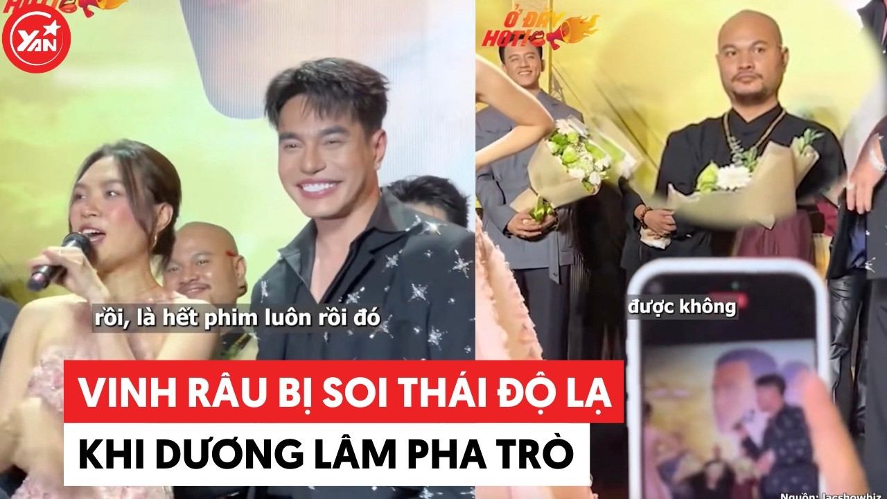 Vinh Râu bị soi thái độ lạ khi Dương Lâm pha trò #vinhrau #duonglam
