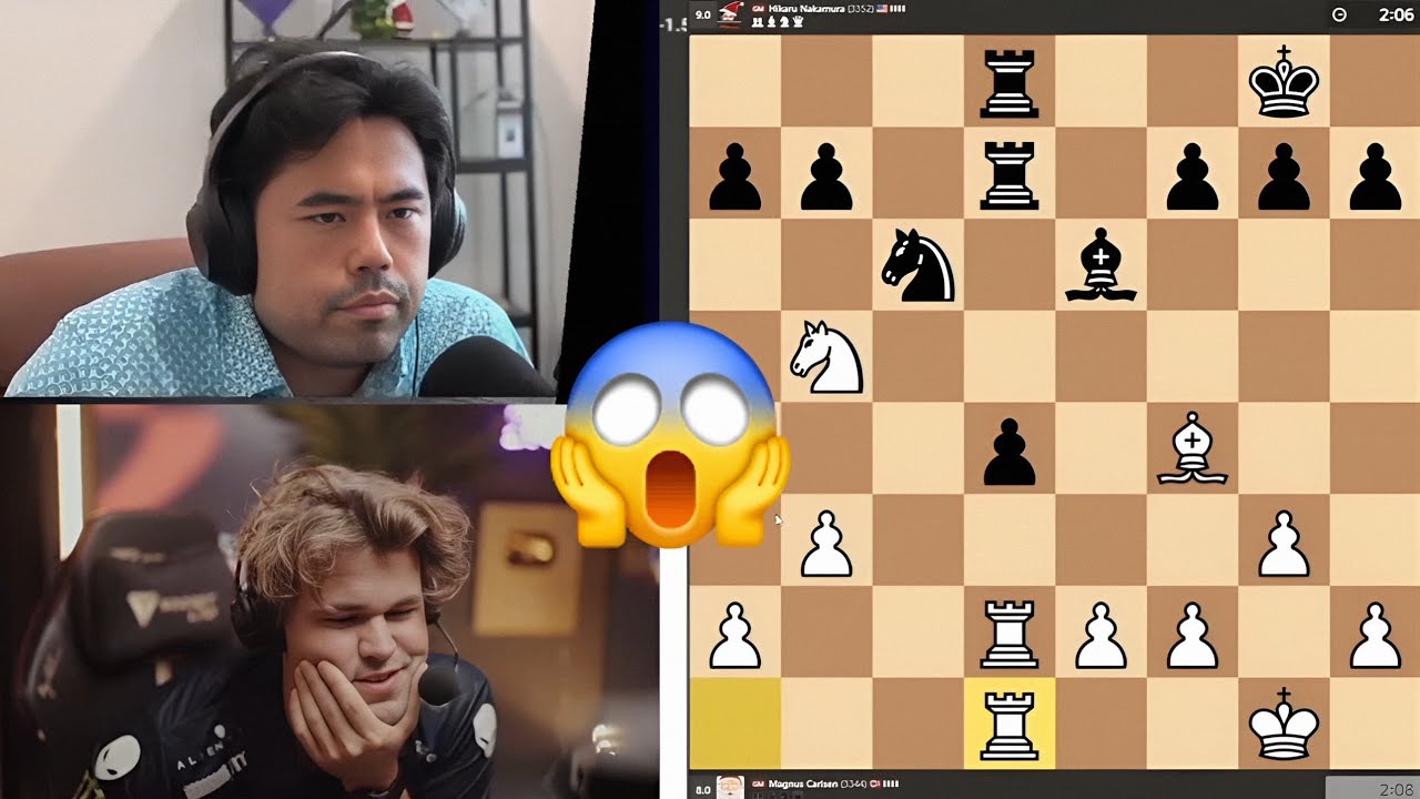 Double POV | Magnus Carlsen vs Hikaru Nakamura Titled Tuesday