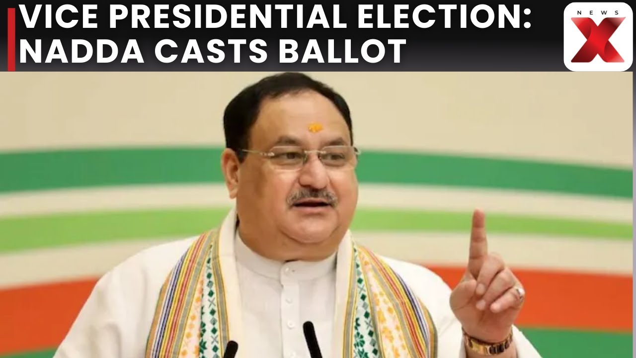 JP Nadda Casts Vote at Parliament House for Vice Presidential Election 2025 Today in Delhi