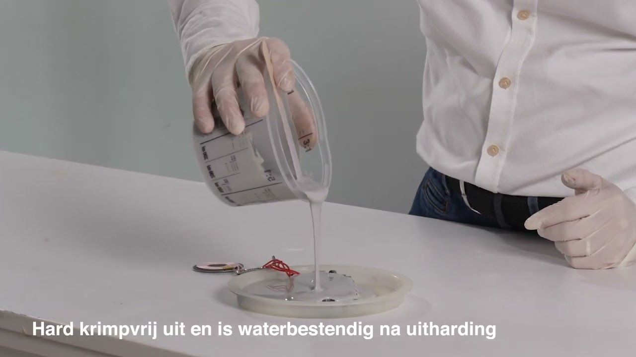 Waterdicht gieten van elektronische componenten met K6S van Vosschemie - V-Sure