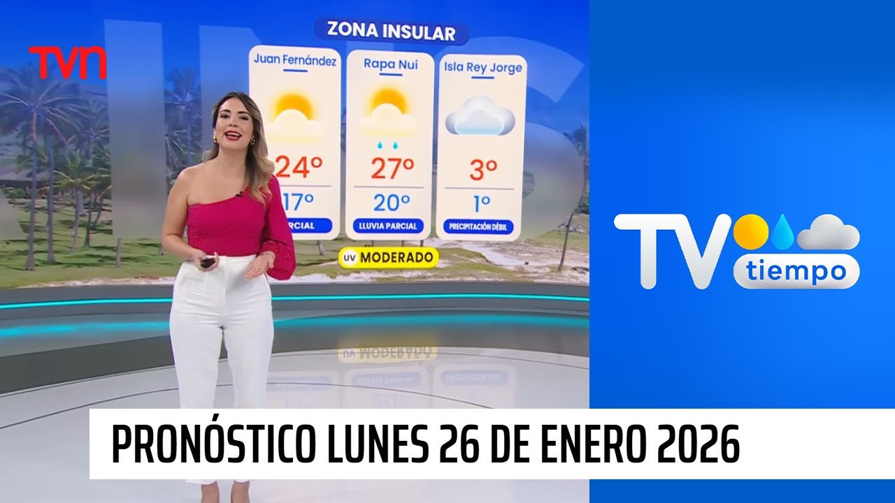 Pronóstico del tiempo: Lunes 26 de enero 2026 | TV Tiempo