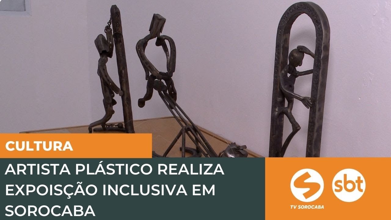 Artista pl&aacute;stico realiza exposi&ccedil;&atilde;o inclusiva em Sorocaba| TV Sorocaba SBT