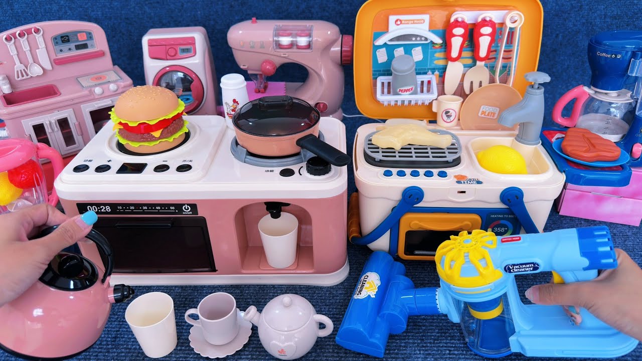11 Minutes Satisfying with Unboxing Automatic Kitchen Appliance Playset ASMR | Review Toys