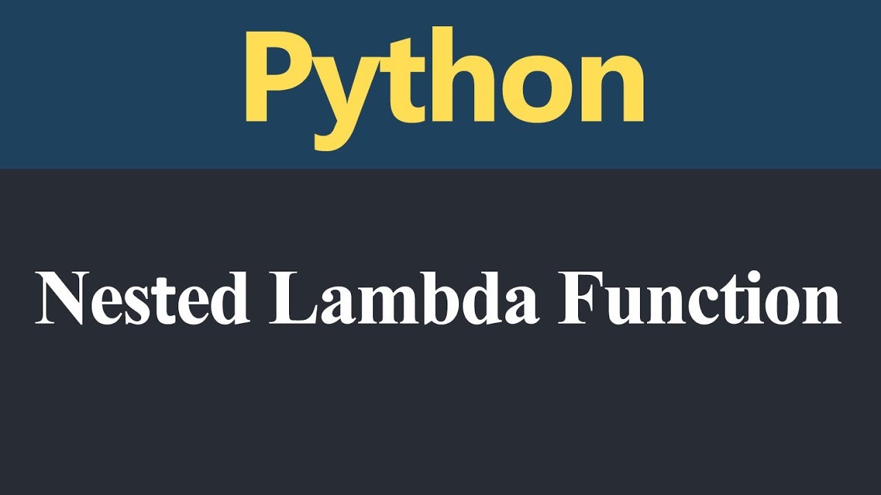 Nested Lambda Function in Python (Hindi)