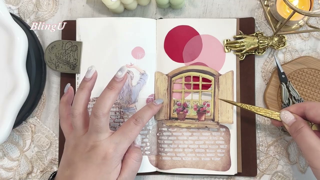 🌞일출을보며, 행운을 너에게💛#journaling #scrapbook #アートジャーナリング #コラージュ #워킹맘다꾸 #asmr 