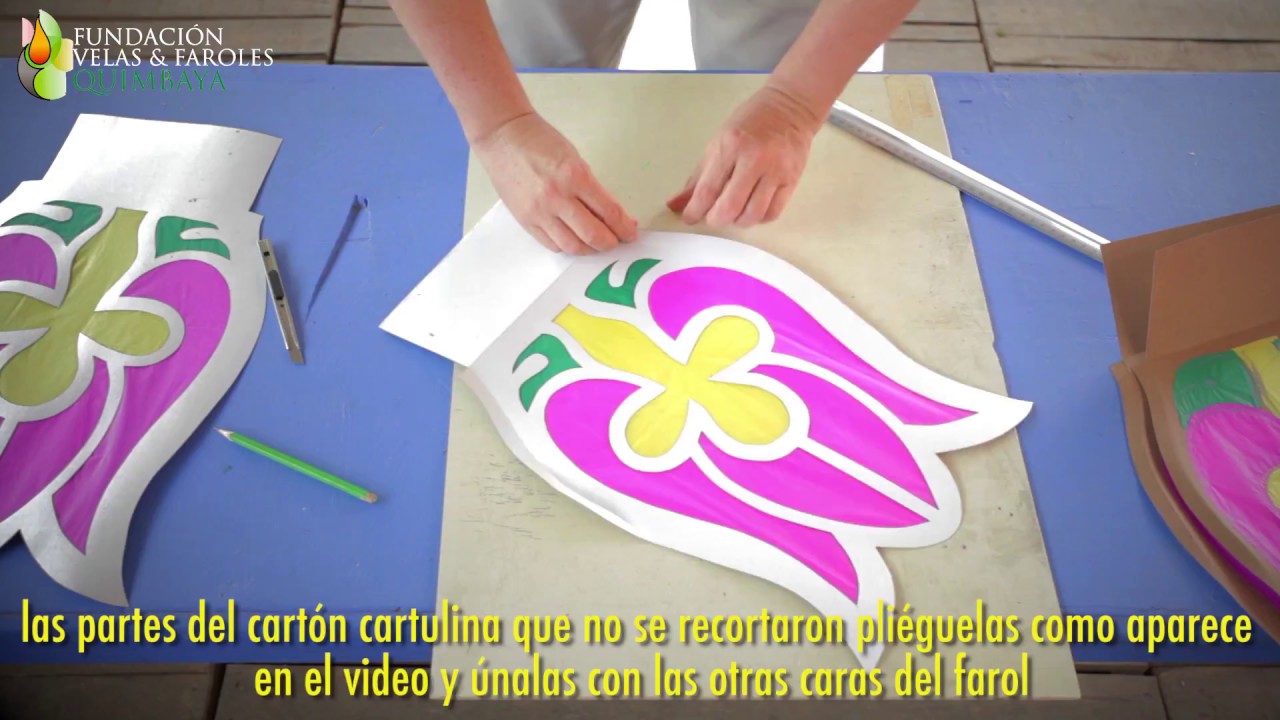 Como hacer un farol con forma deTulipán