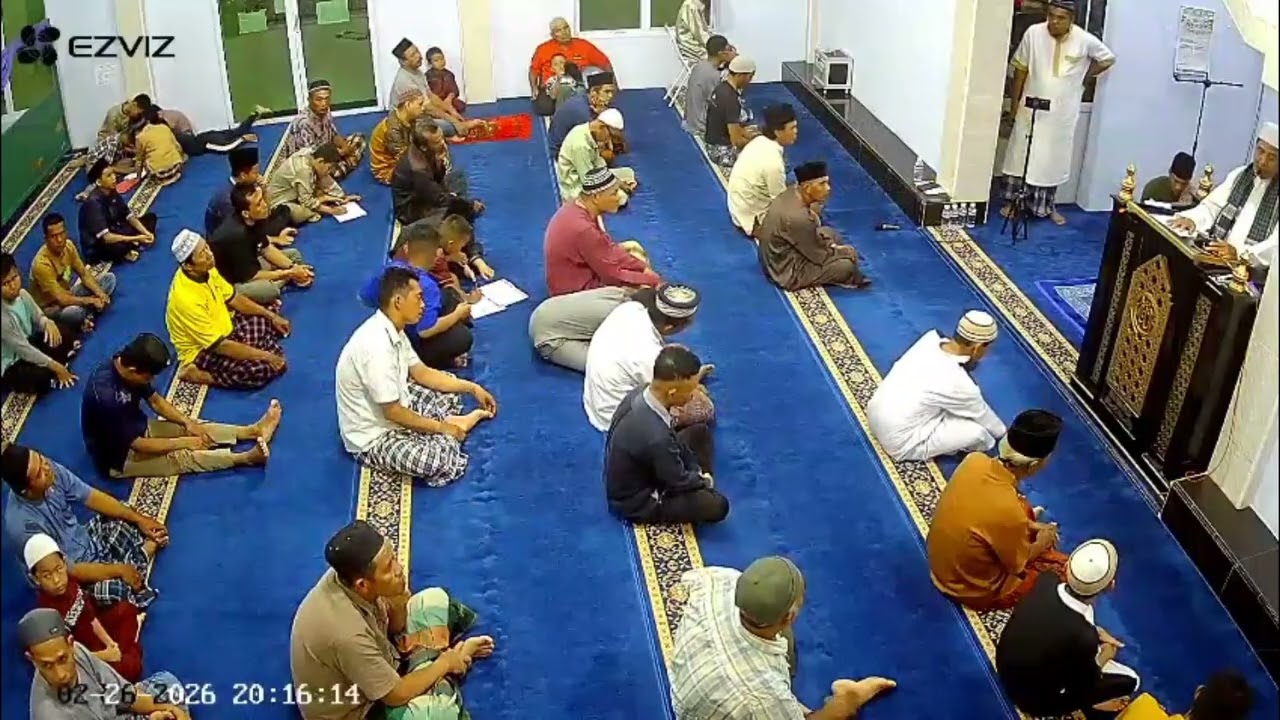 Sholat tarawih malam kesembilan,kultum Ustadz Muhammad Amin