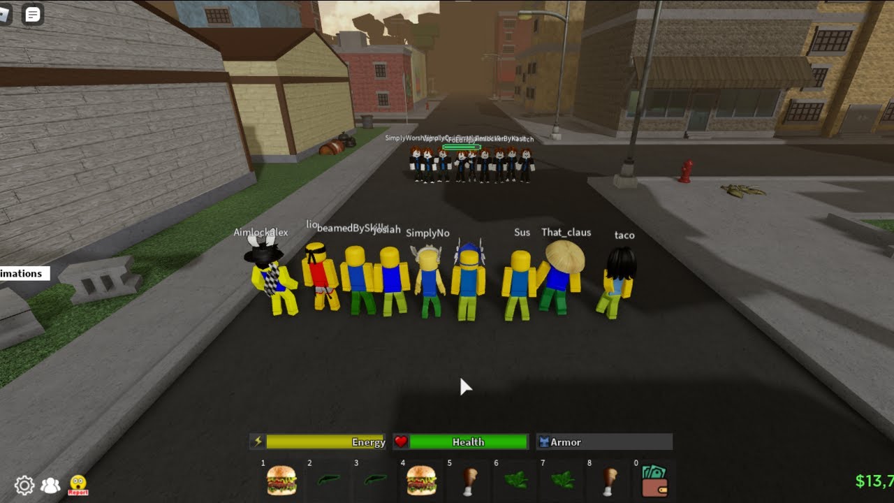 Noob's Vs Bacon's Da Hood (Празднование 1000 подписчиков)