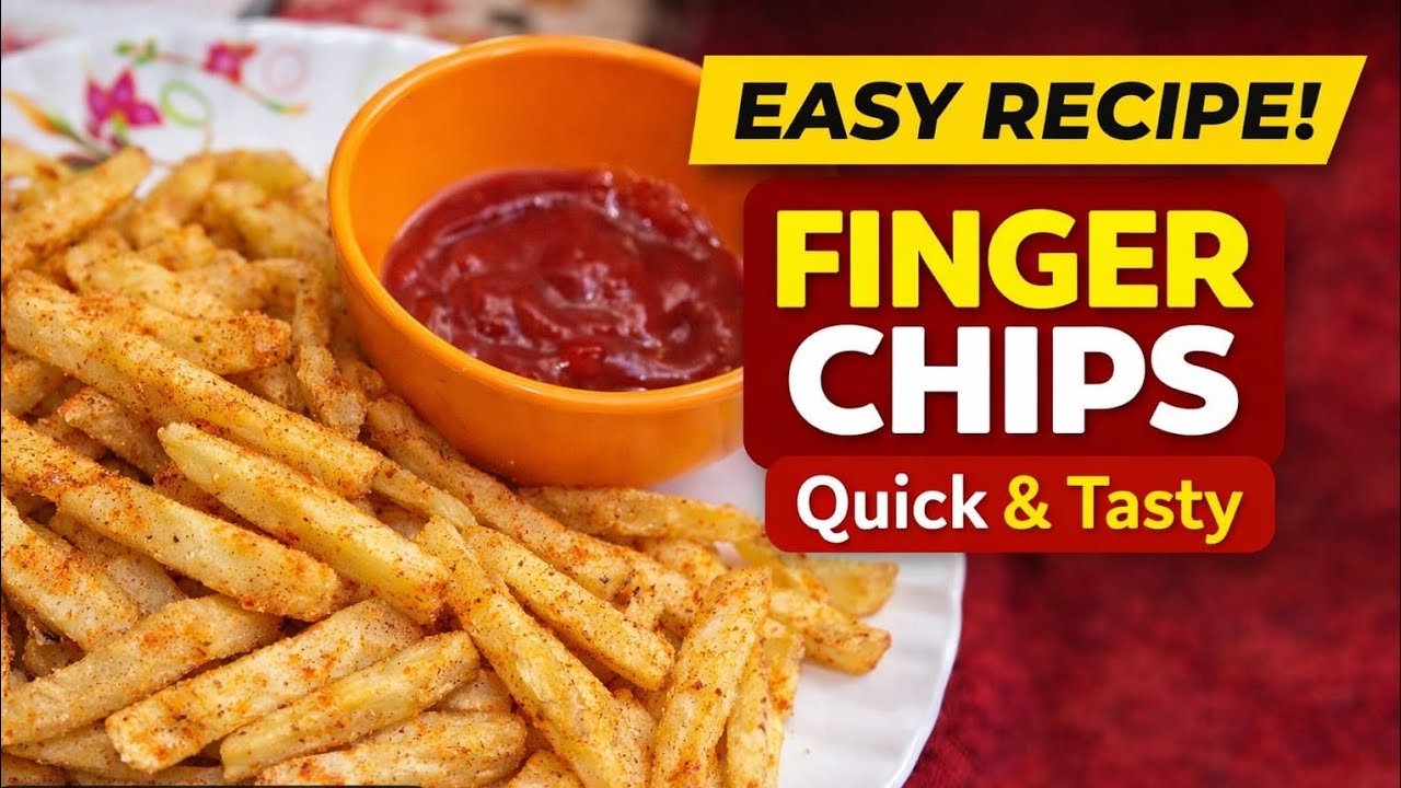 Easy finger Chips Snacks Recipe sirf 20 minutes main banke taiyar