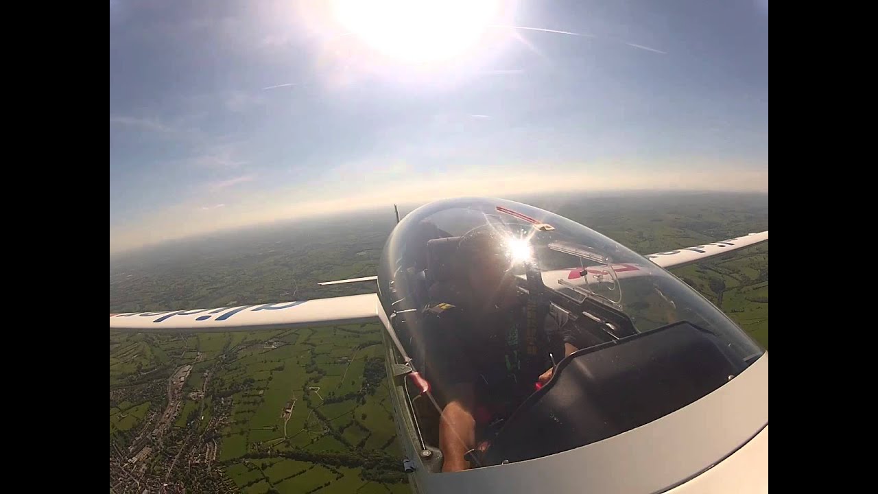 Aerobatic glider flight with Nathan Doidge and Guy Westgate (low!)