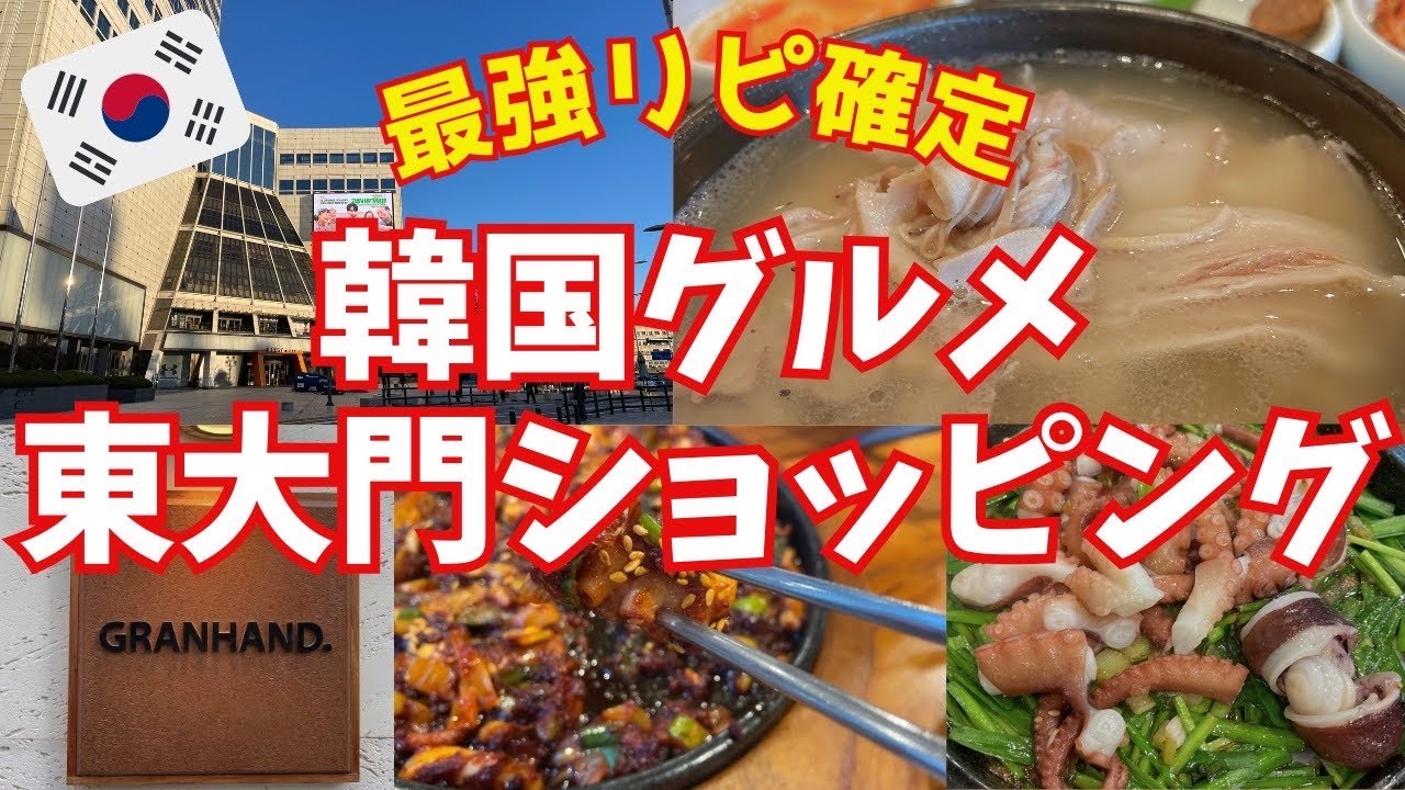【ベトナム&韓国旅vlog⑦】結局ここ！リピ確定グルメ&ショッピング沼/テジクッパ/グランハンド/東大門ショッピング/へナムナクチ