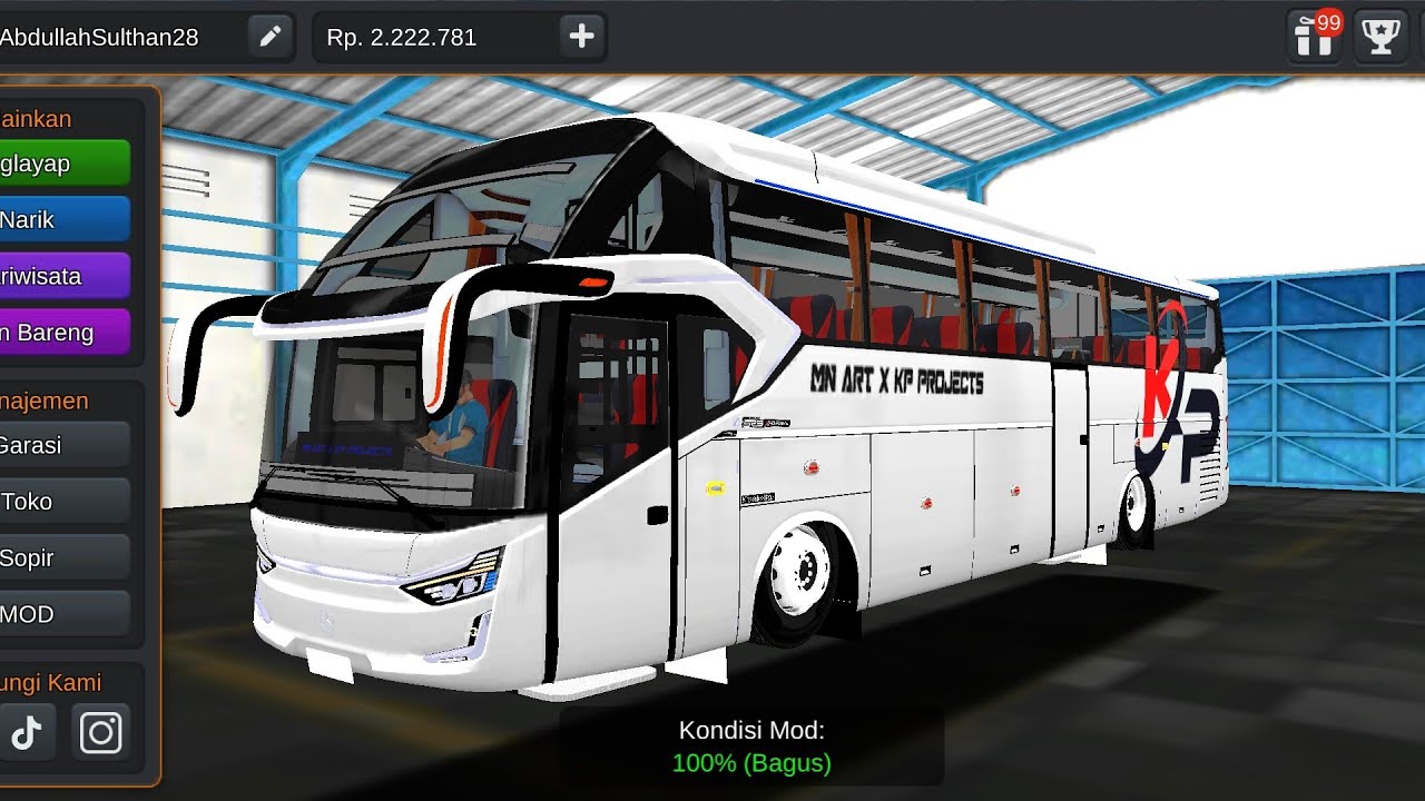 BUSSID Gameplays: Trip from Gilimanuk to Surabaya with SR3 XHD Prime Mercy 1836 Bus.