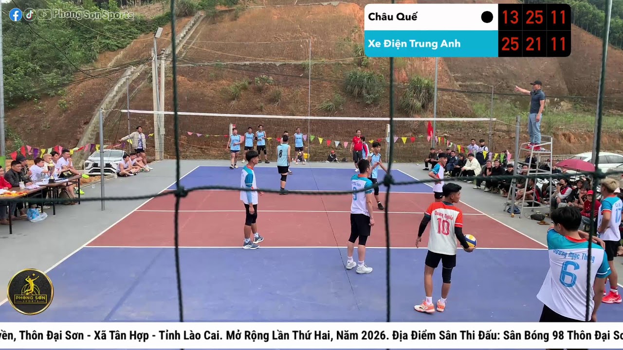 Giải Bóng Chuyền Thôn Đại Sơn Mở Rộng 2026.
Xe Điện Trung Anh - Châu Quế