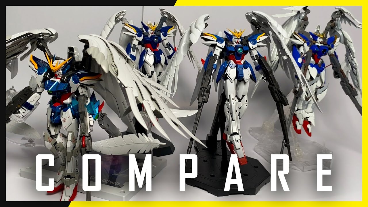 Comparison of 4 Wing Gundam Custom Models: 2004, Supernova, HiRM & verKa 2020 | NEO Cuong Pham Hobby