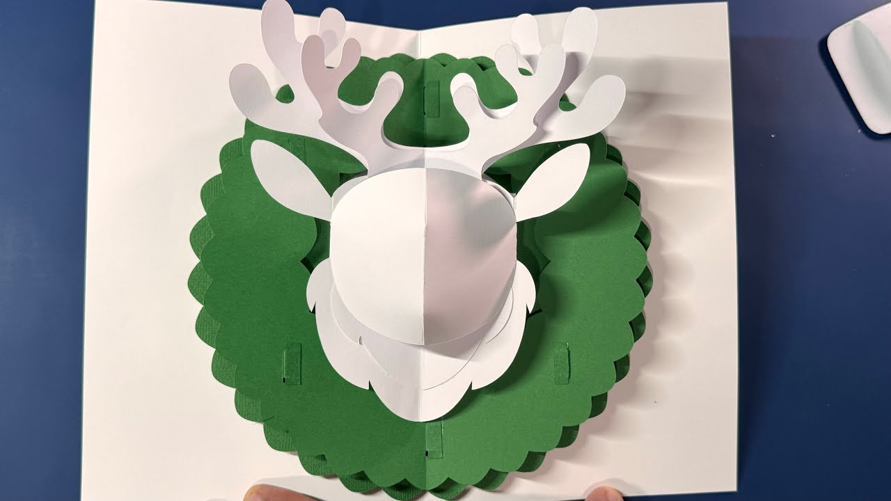 DIY - Pop up reindeer Christmas card.
