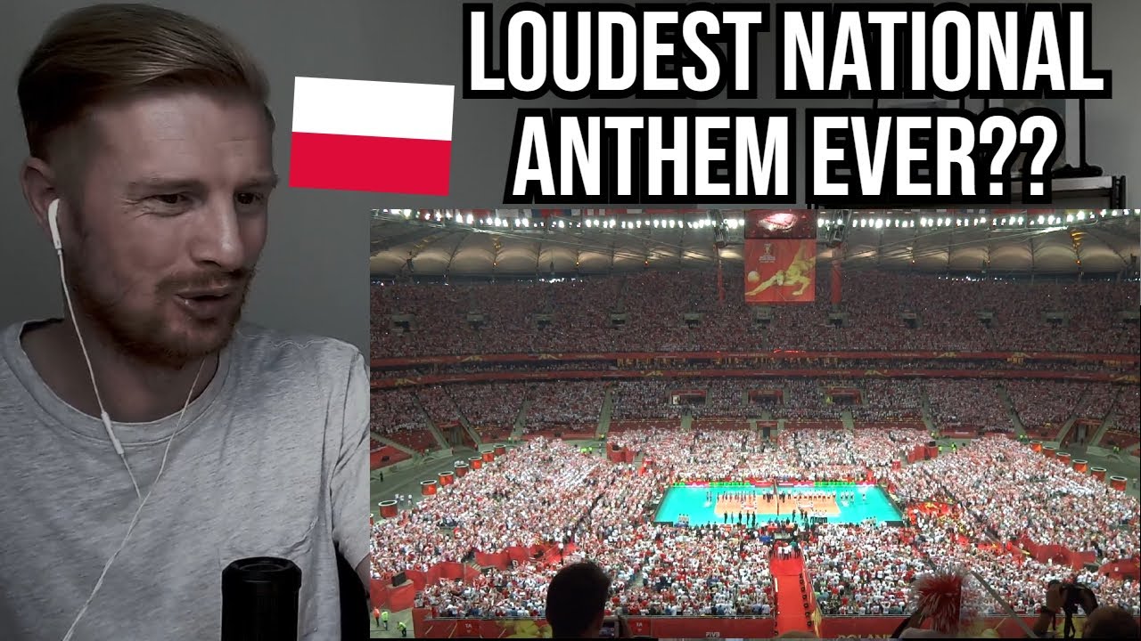 Reaction To LOUD Polish National Anthem at a VOLLEYBALL Match (Hymn Polski)
