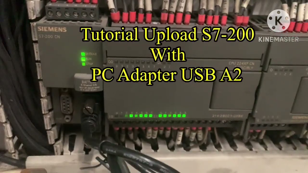 Upload PLC Siemens S7 200 With PC Adapter USB A2