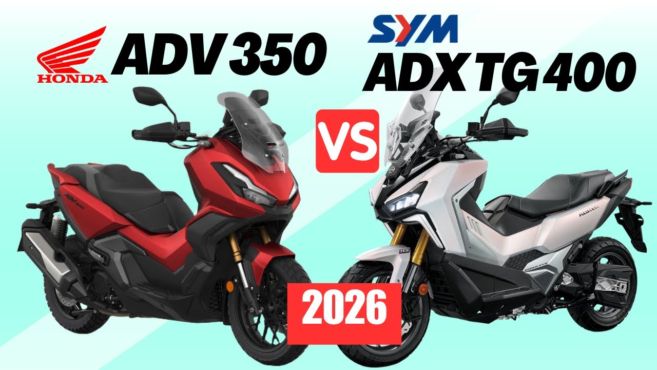 Honda ADV 350 против SYM ADX TG 400 | Сравнительный анализ | Характеристики и цена | 2026