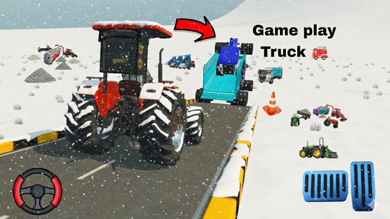 O😱..load➡️ Htm And new-holend 🚜 Tractor Drive Full Game Snowfall
