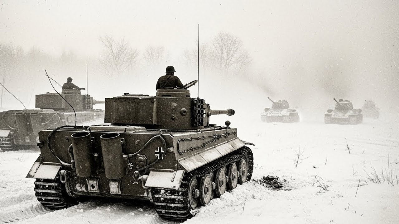 Tiger della Wehrmacht nell'inverno russo: L'equipaggio morì la prima notte.