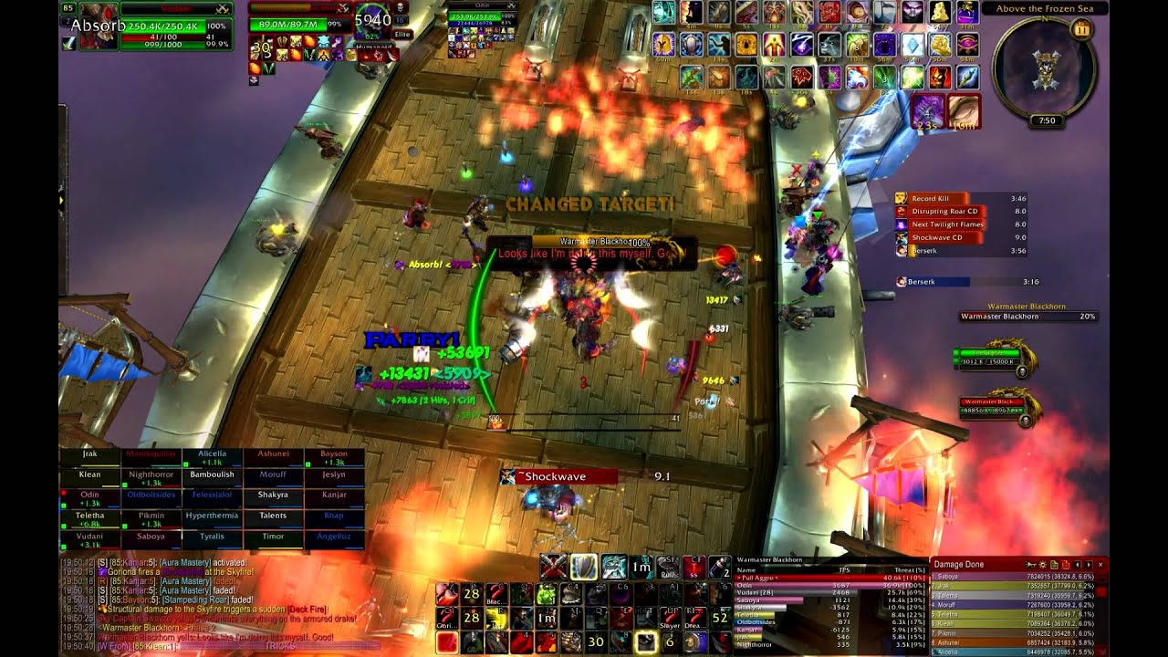 Warmaster Blackhorn 25 heroic - Pie Chart
