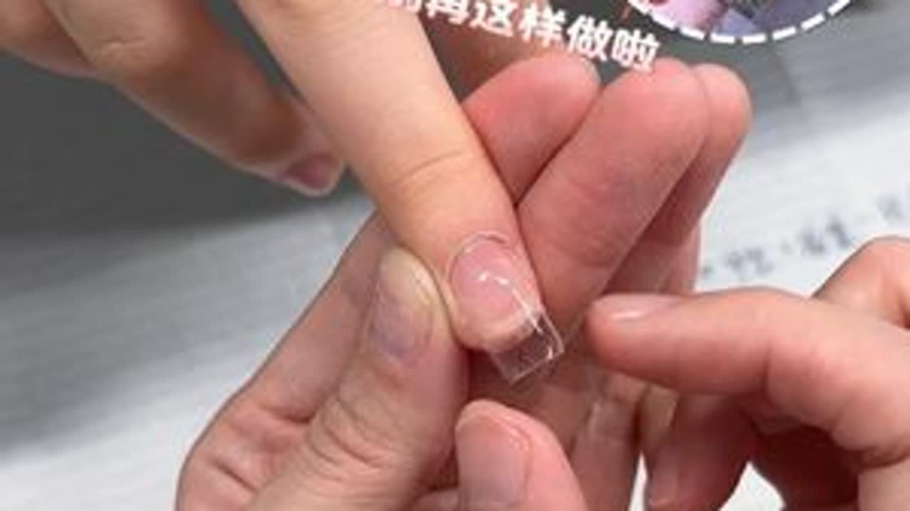 短方甲显瘦小妙招！你就用吧，一用一个不吱声#金菲nail #方形甲 #美甲教程