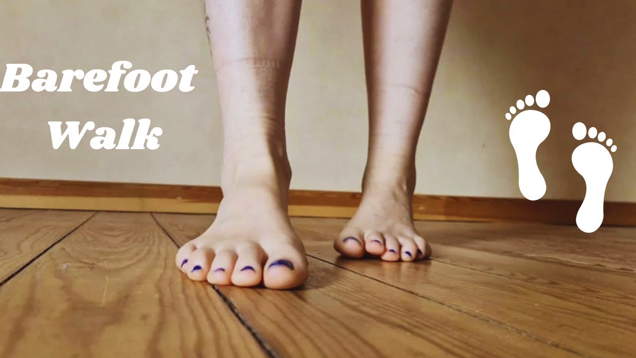 Barefoot Walking on Wooden Floor ASMR 👣