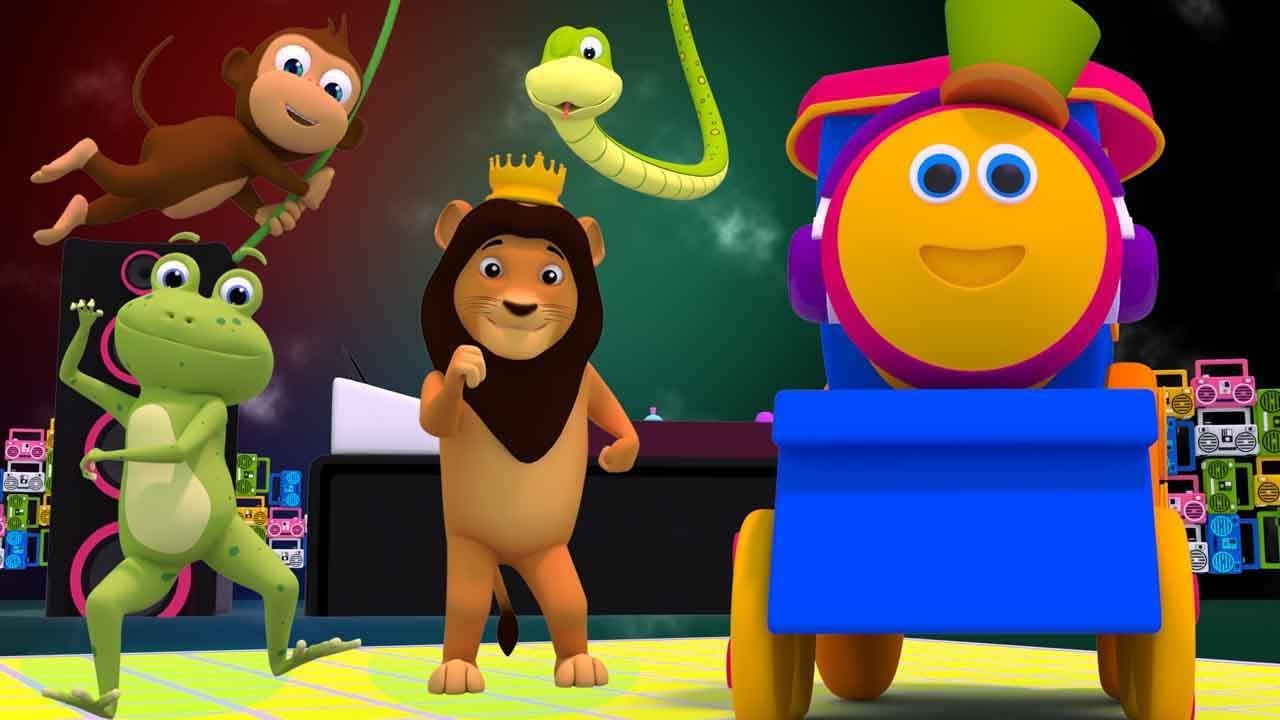 bob o trem | som animal | desenho animado | Vídeo para crianças | Bob Animal Sound | Nursery Rhymes