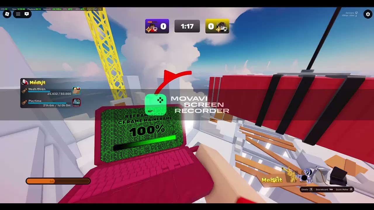 Playing Roblox RIVALS Ranked!