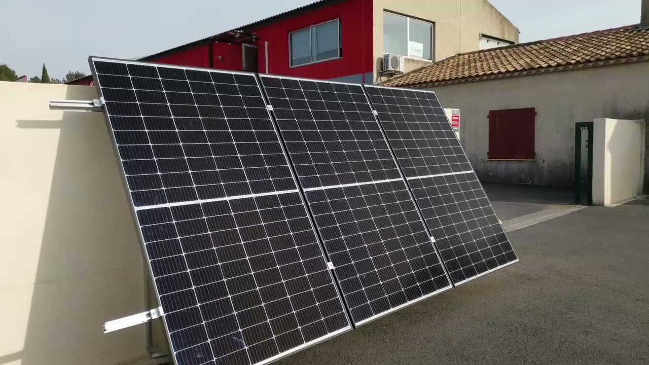 Kit Fixation 3 Panneaux solaires - Support Mural ou Au Sol en portrait - SPV SOLAR
