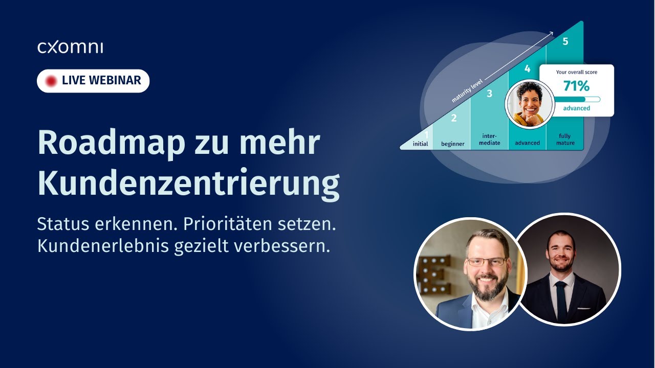 Kundenzentrierung mit System: Das Journey Management Reifegradmodell | Webinar Aufzeichnung