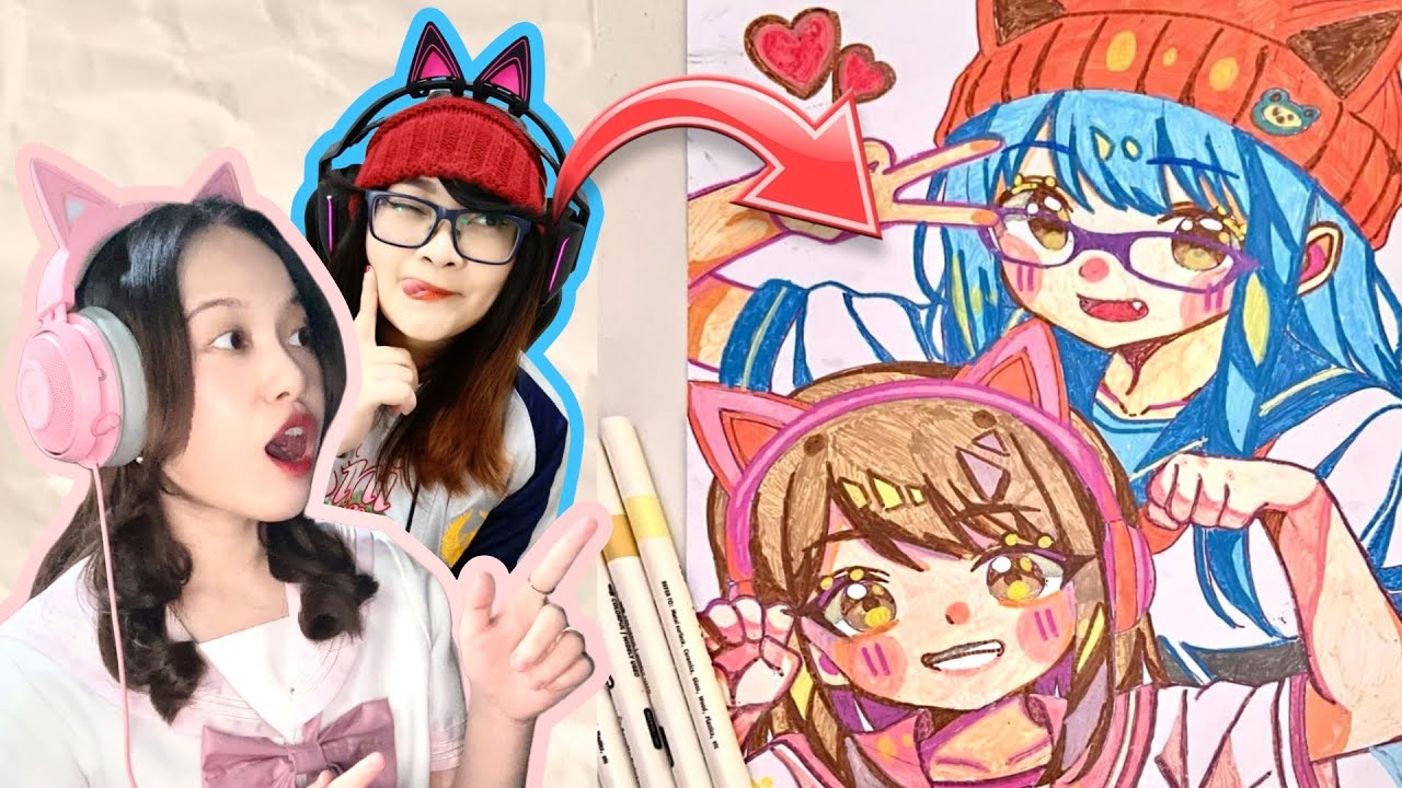 Aku & Nata Jadi Anime! [Fanny Tjandra Fanart]
