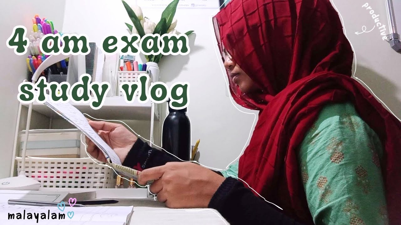 Engineering || productive exam study vlog of an engineering student | malayalam 