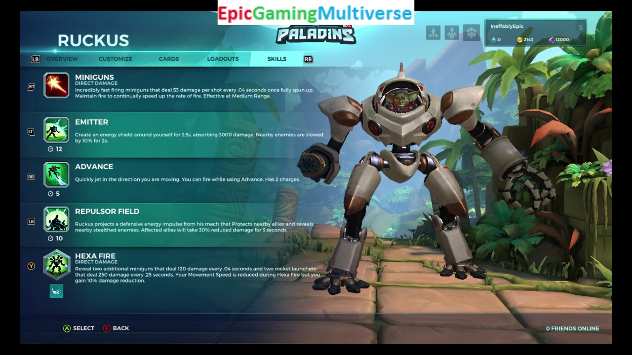All Skills Of Ruckus The Front Line Champion Revealed In Paladins Champions Of The Realm
