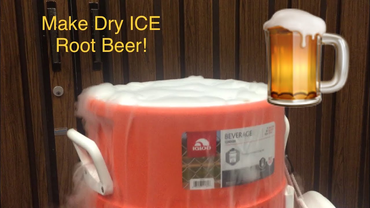 Make Dry Ice Bubbling Root Beer!