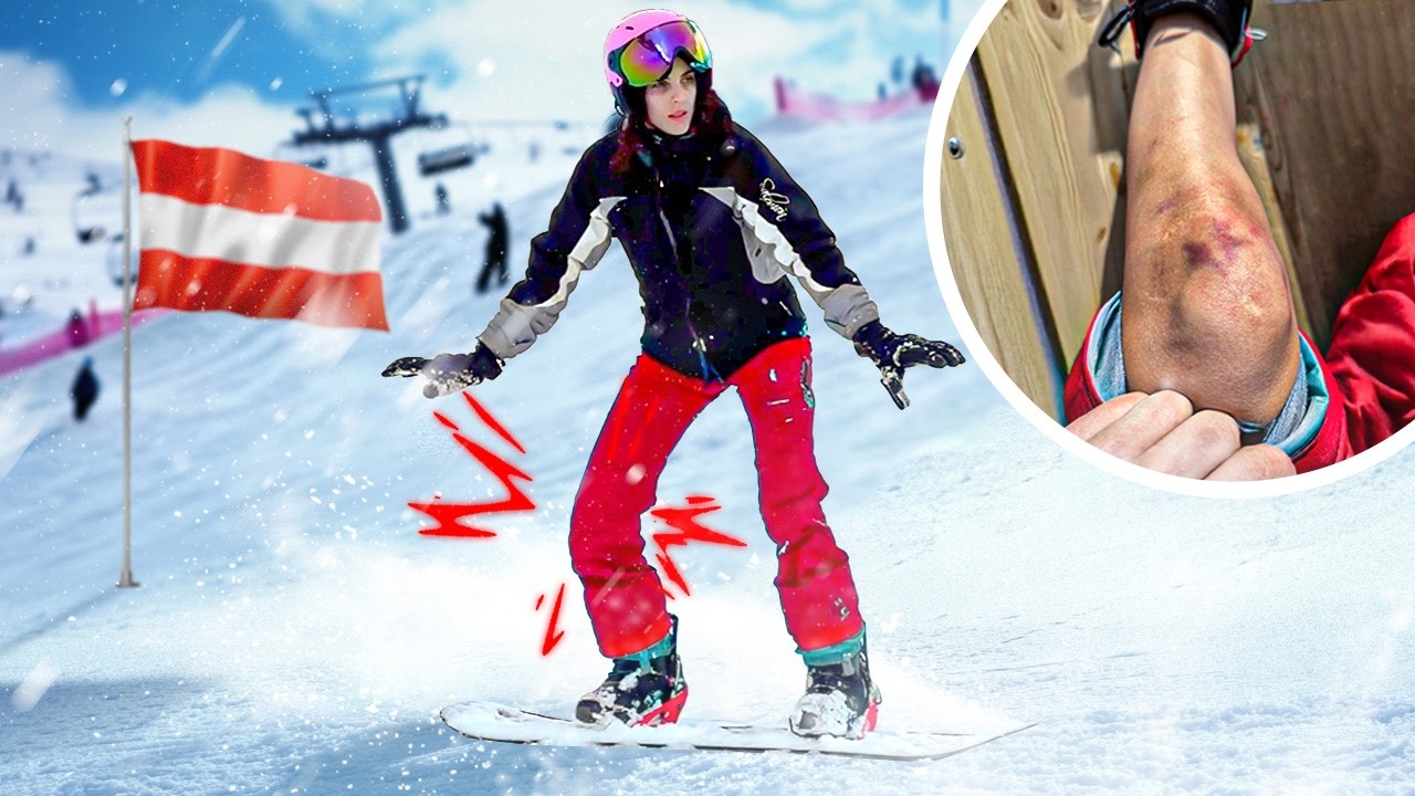 ΧΤΥΠΗΣΑ ΑΣΧΗΜΑ ΣΤΟ SNOWBOARD - ΑΥΣΤΡΙΑ  🇦🇹